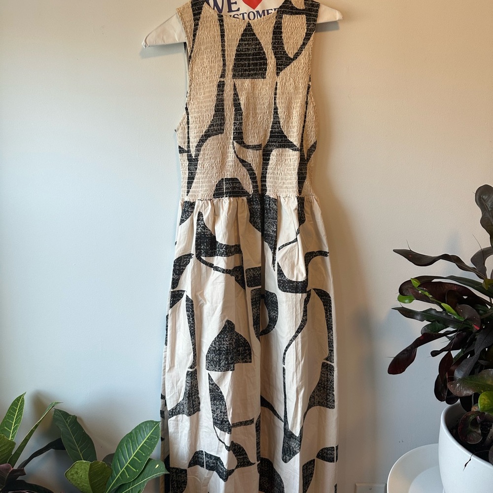 Wray Black and Cream Maxi Dress